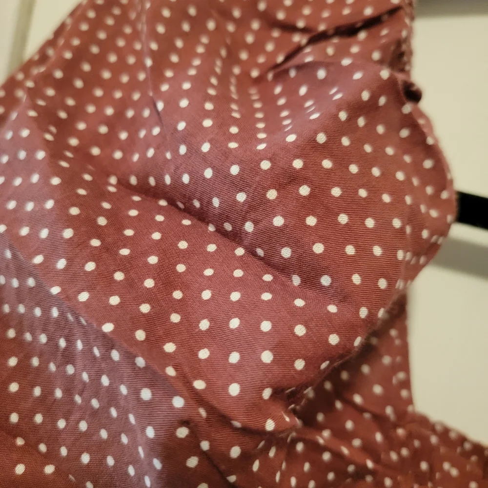 NWT J Crew Squareneck smocked cotton voile top in dot - Picture 6 of 6